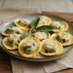Spinach and Ricotta Ravioli: A Complete Guide to Making, Cooking, and Pairing This Delicious Dish. 3 Spinach and ricotta ravioli close-up