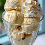 Tahini ice cream / The simple recipe (Vegan Friendly) 5 Homemade tahini ice cream topped with sesame seeds and date syrup