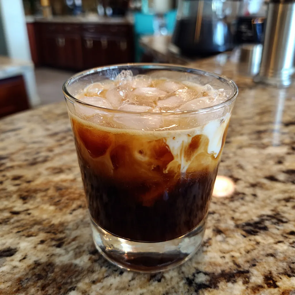 Iced Americano with Coconut Water – Refreshing Coffee Drink.