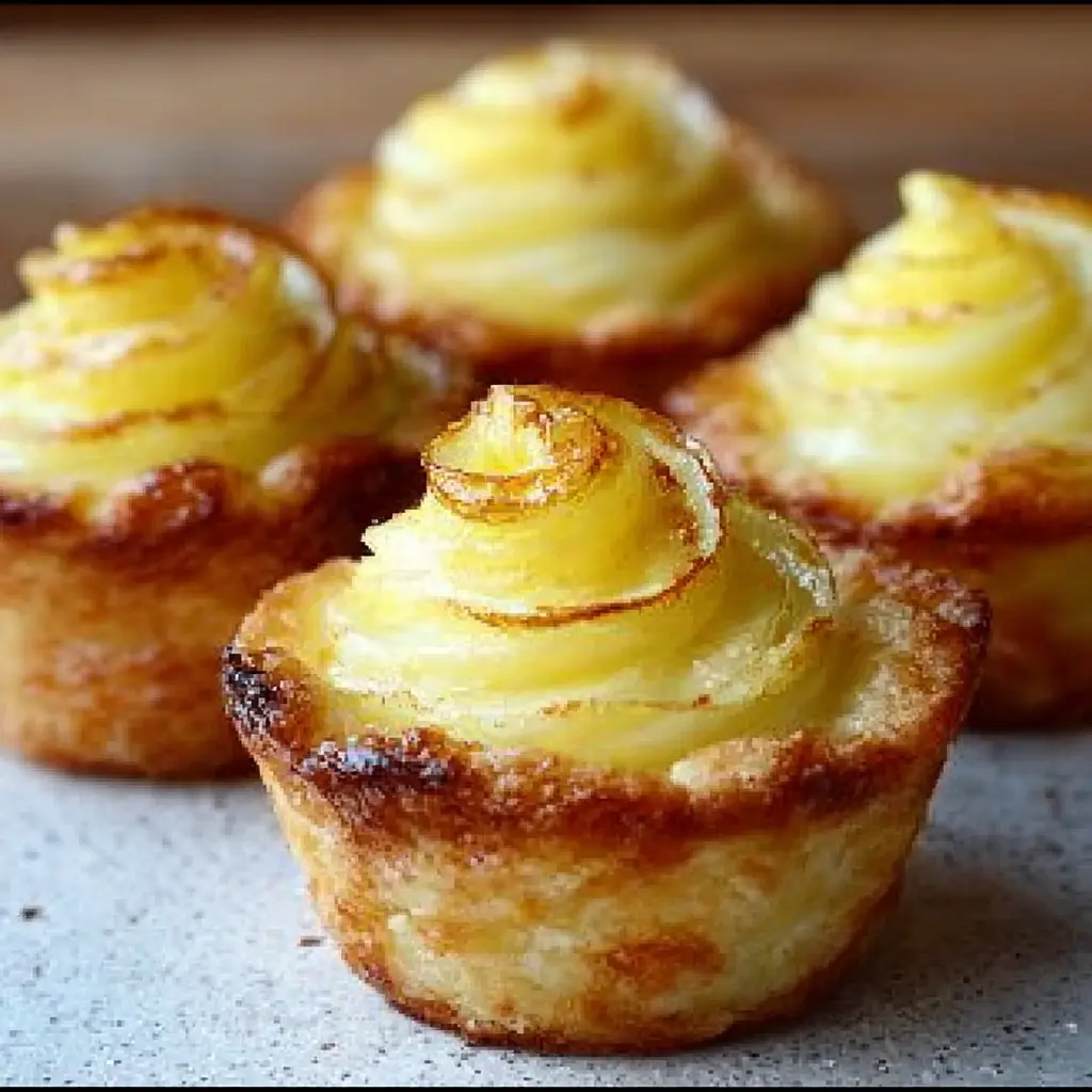 Baby Lemon Impossible Pies Recipe: Easy, Crustless & Delicious! 6 Baby Lemon Impossible Pies with a golden crust .