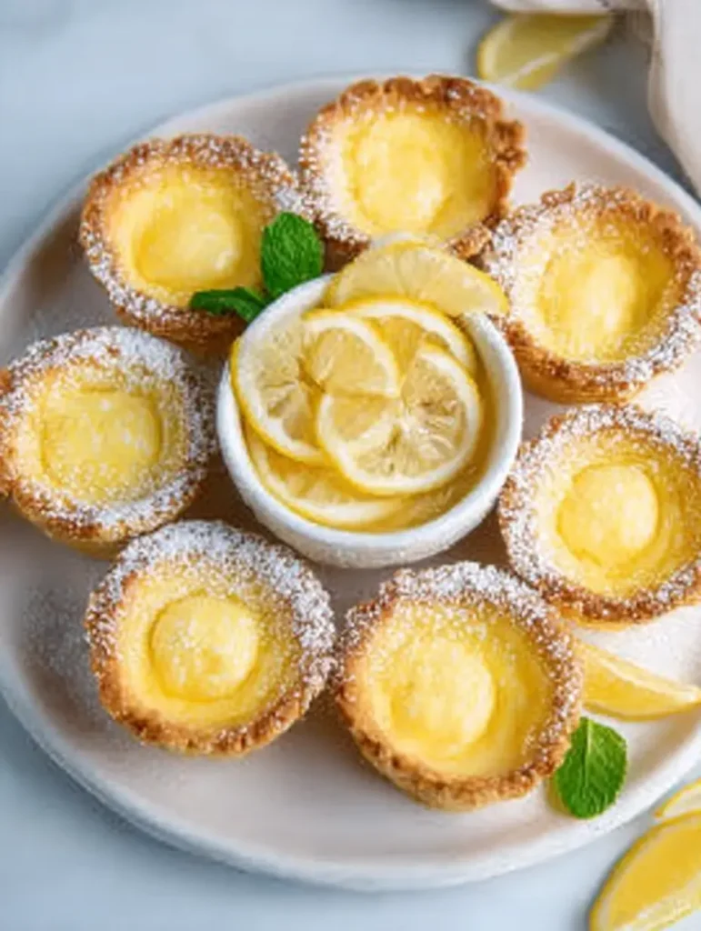 Baby Lemon Impossible Pies Recipe Easy: A Step-by-Step Guide for Deliciousness 6 Baby Lemon Impossible Pies Recipe Easy served on a white plate with a lemon garnish"