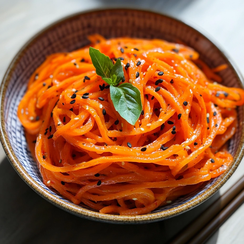 Korean Carrot Salad (Morkovcha) 4 Korean carrot salad with sesame and garlic