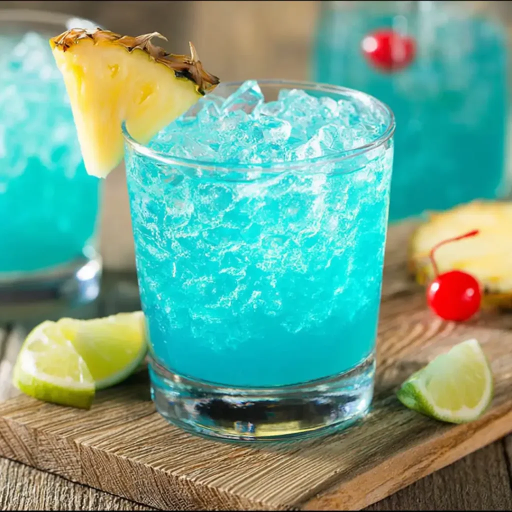 Margarita drink blue Recipe 7 Margarita Drink Blue with Blue Curaçao and Lime Garnish.*