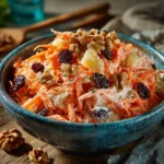 Classic Carrot Raisin Salad with Pineapple, Raisins, and Grated Carrots