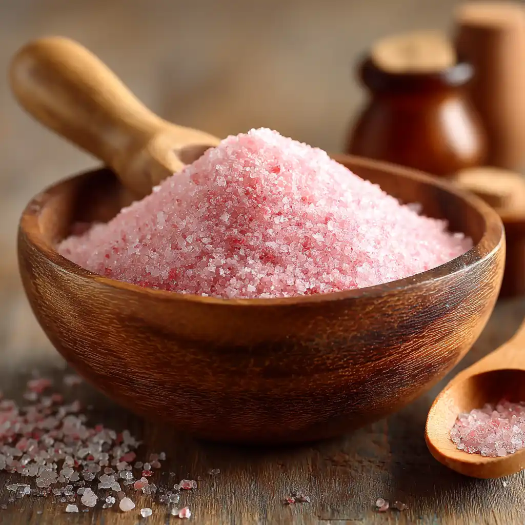 Japanese Pink Salt Recipe with Baking Soda for Weight Loss 7 Step-by-step: Mixing Japanese pink salt and baking soda for a natural weight loss remedy
