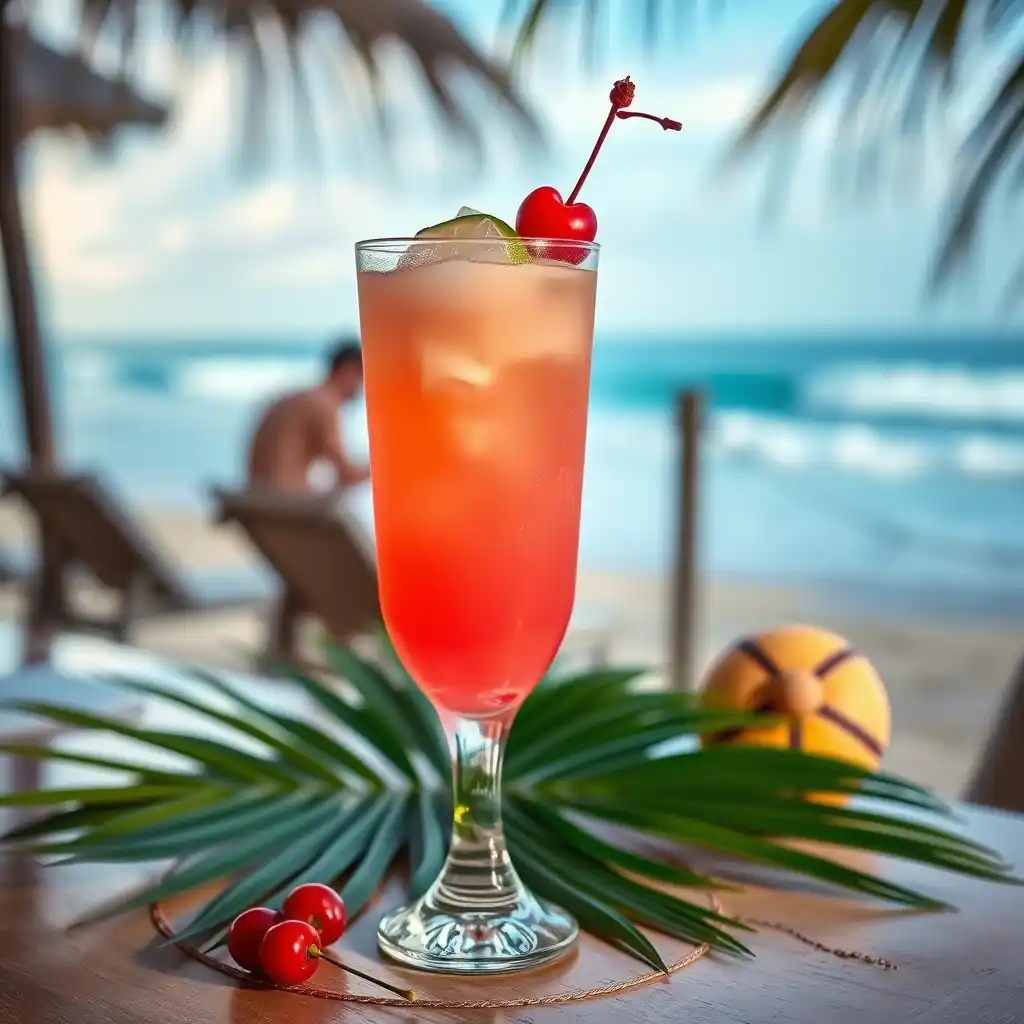 Malibu Bay Breeze Cocktail : How to Make the Perfect Tropical Drink 10 Final Malibu Bay Breeze cocktail ready to serve