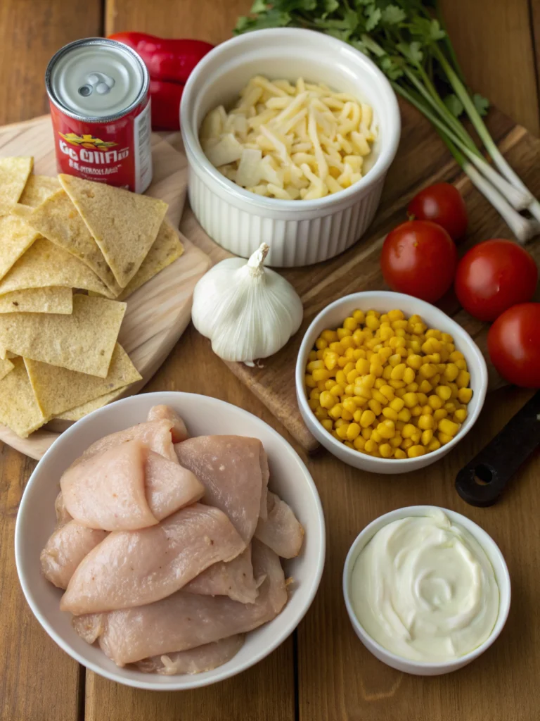 Unbelievable Creamy Chicken Tortilla Soup: Your 1-Pot Wonder 2 Creamy Chicken Tortilla Soup ingredients