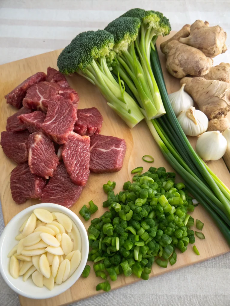 Chinese Beef and Broccoli (One Pan Take-Out) 2 Chinese Beef and Broccoli ingredients