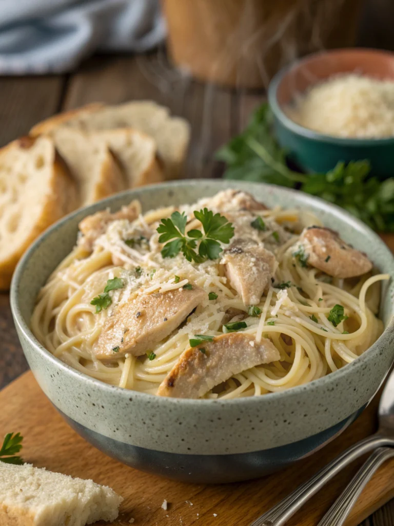 The Best Crockpot Garlic Parmesan Chicken Pasta Recipe 1 Crockpot Garlic Parmesan Chicken Pasta Recipe