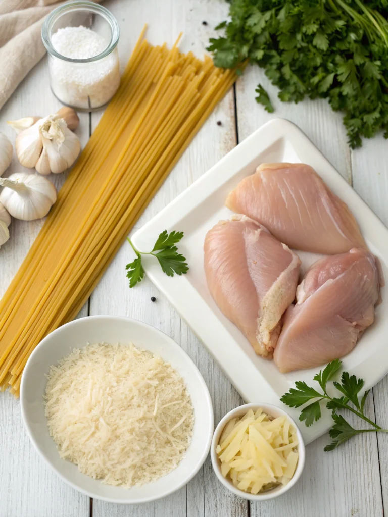 The Best Crockpot Garlic Parmesan Chicken Pasta Recipe 2 Crockpot Garlic Parmesan Chicken Pasta Recipe ingredients
