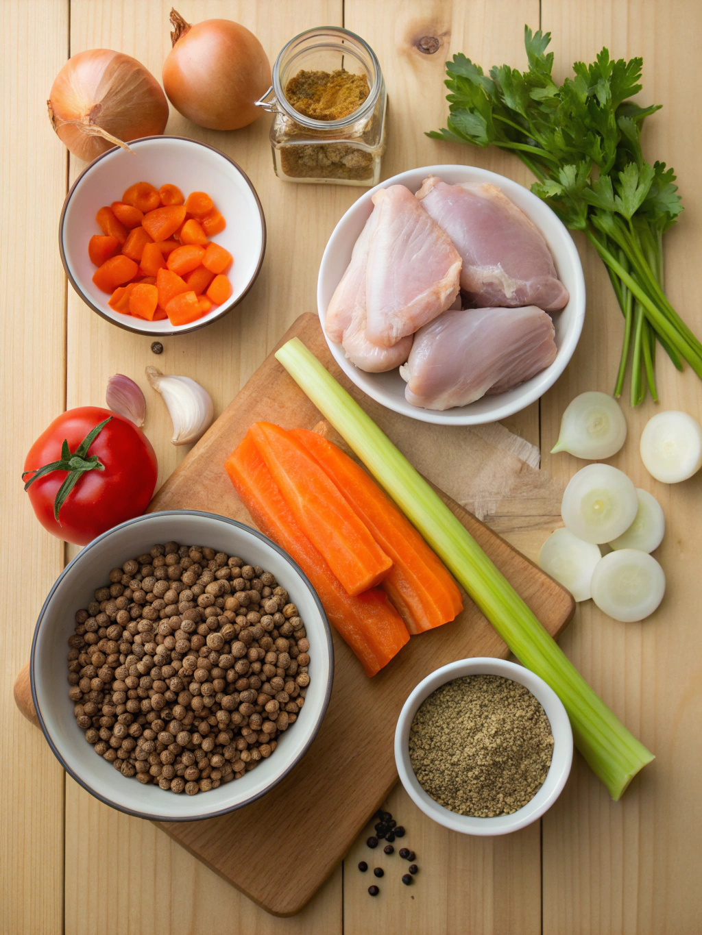 Chicken and Lentil Soup: The Ultimate Comfort Bowl That Heals & Satisfies 2 Chicken & Lentil Soup ingredients