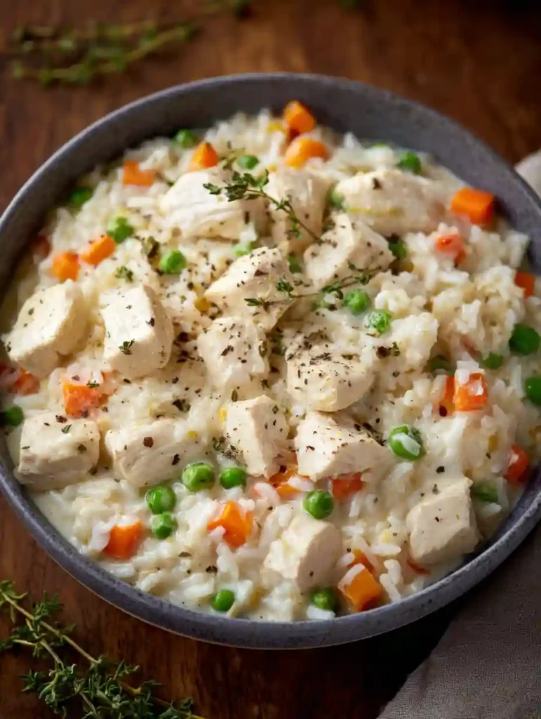 Creamy Chicken and Rice – A Comforting Dinner Idea Easy Rice Recipe for Busy Nights! 1 Creamy Chicken and Rice