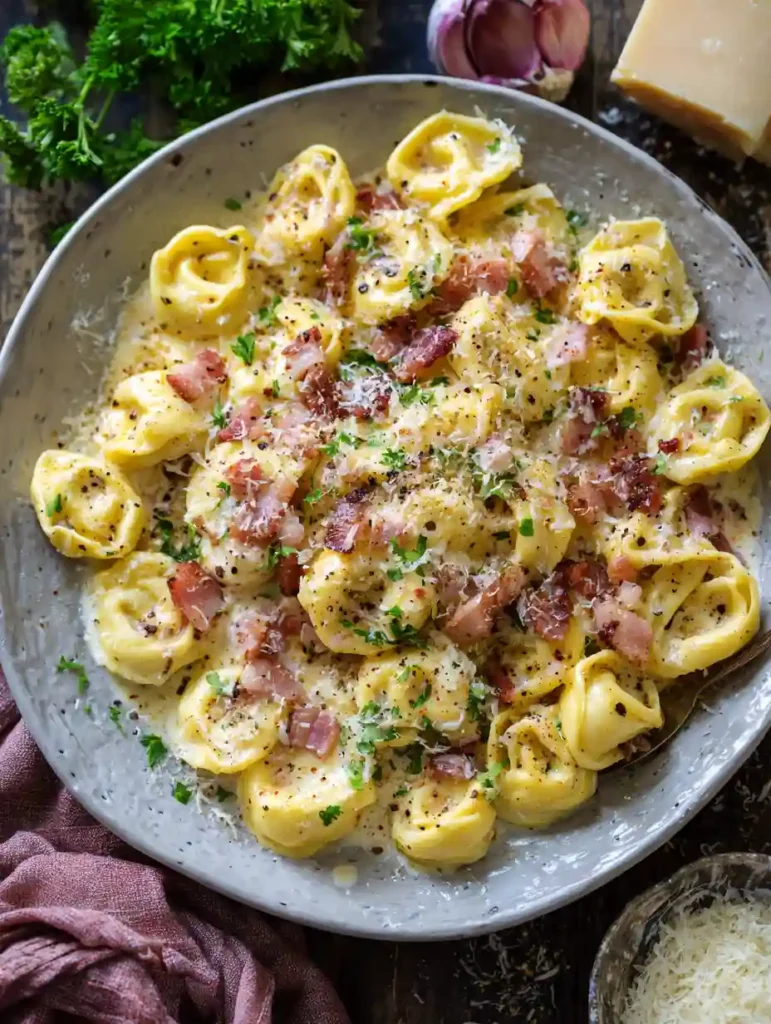 30-Minute Creamy Tortellini Carbonara Recipe: The Ultimate Weeknight Winner 1 Creamy Tortellini Carbonara Recipe