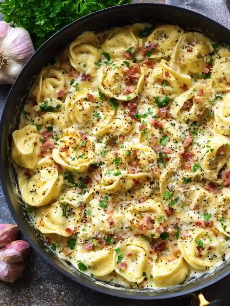 30-Minute Creamy Tortellini Carbonara Recipe: The Ultimate Weeknight Winner 3 Creamy Tortellini Carbonara Recipe