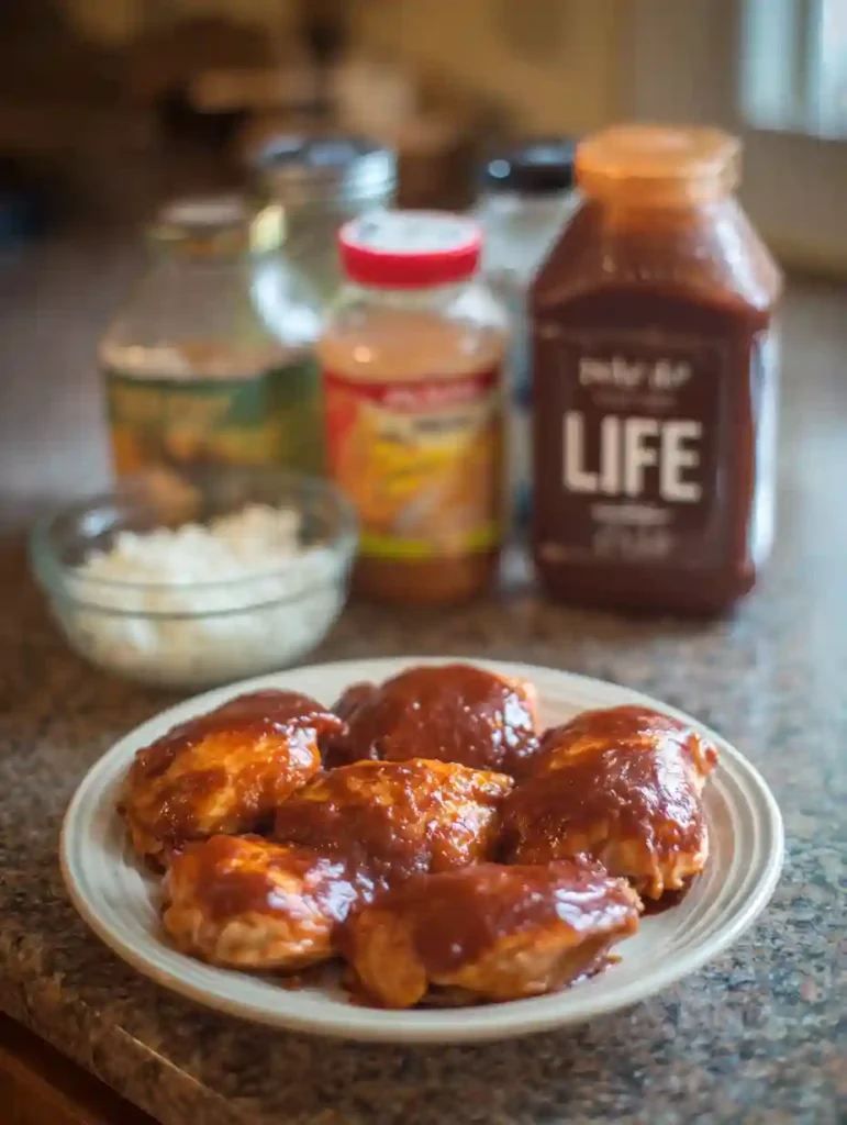 The Best Crockpot BBQ Chicken 2 Crockpot BBQ Chicken ingredients