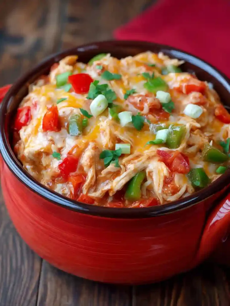 Hearty Crockpot Chicken Enchilada Casserole 1 Crockpot Chicken Enchilada Casserole