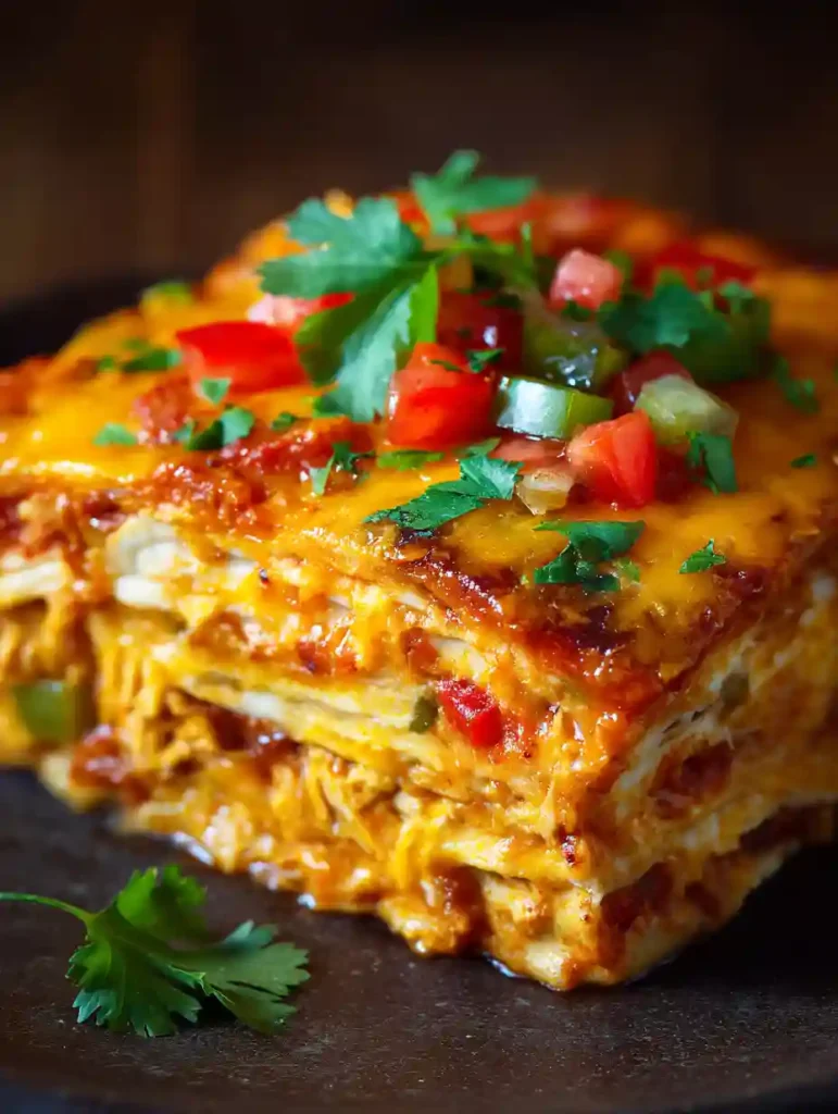 Hearty Crockpot Chicken Enchilada Casserole 3 Crockpot Chicken Enchilada Casserole
