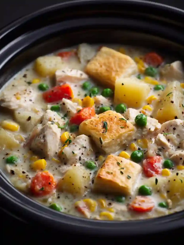 Deliciously Simple Crockpot Chicken Pot Pie for a Cozy Dinner 3 crockpot-chicken-pot-pie