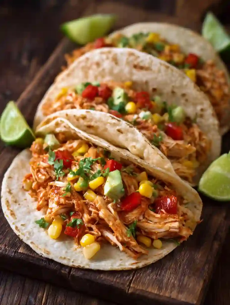 Healthy Crockpot Chicken Tacos 4 Crockpot Chicken Tacos