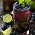 blueberry mojito mocktail