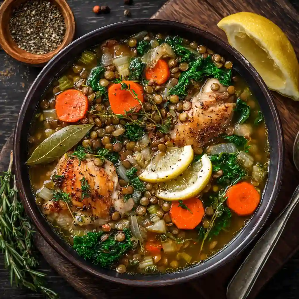 Chicken and Lentil Soup: The Ultimate Comfort Bowl That Heals & Satisfies 1 Chicken & Lentil Soup