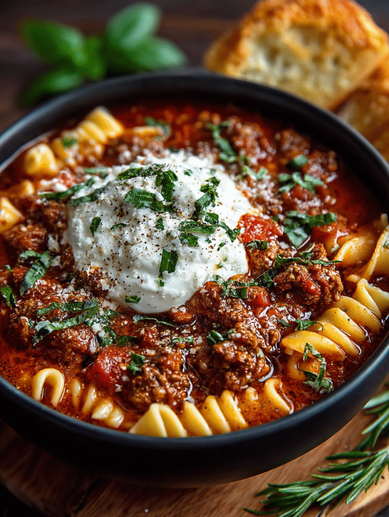 Quick Lasagna Soup – Fast, Flavorful, and Family-Friendly 1 Quick Lasagna Soup