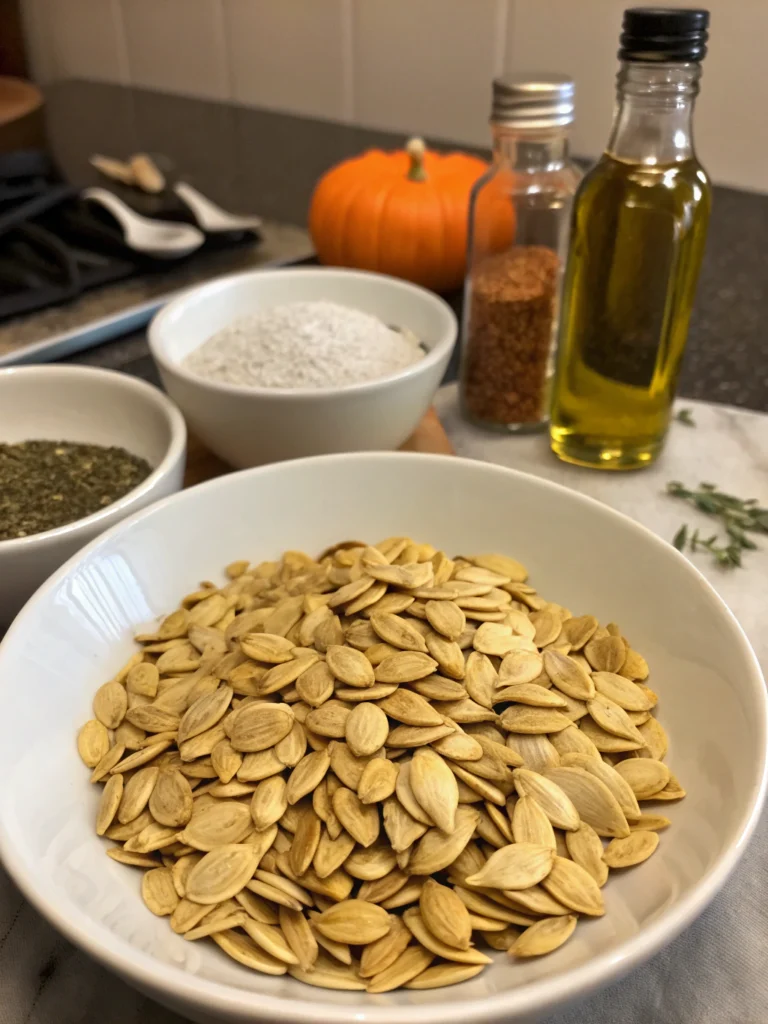 Roasted Pumpkin Seeds Recipe: Crispy, Healthy, and Delicious in Minutes 2 roasted pumpkin seeds recipe ingredients