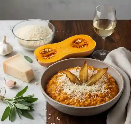 Butternut Squash Risotto with Sage 2 Butternut Squash Risotto with Sage