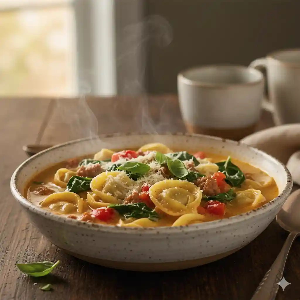 Viral TikTok Creamy Tortellini Soup 2 Viral TikTok Creamy Tortellini Soup