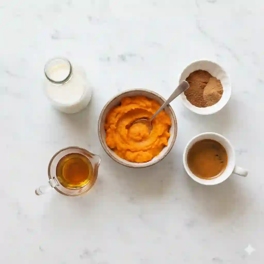 Healthy Skinny Pumpkin Spice Latte ingredients