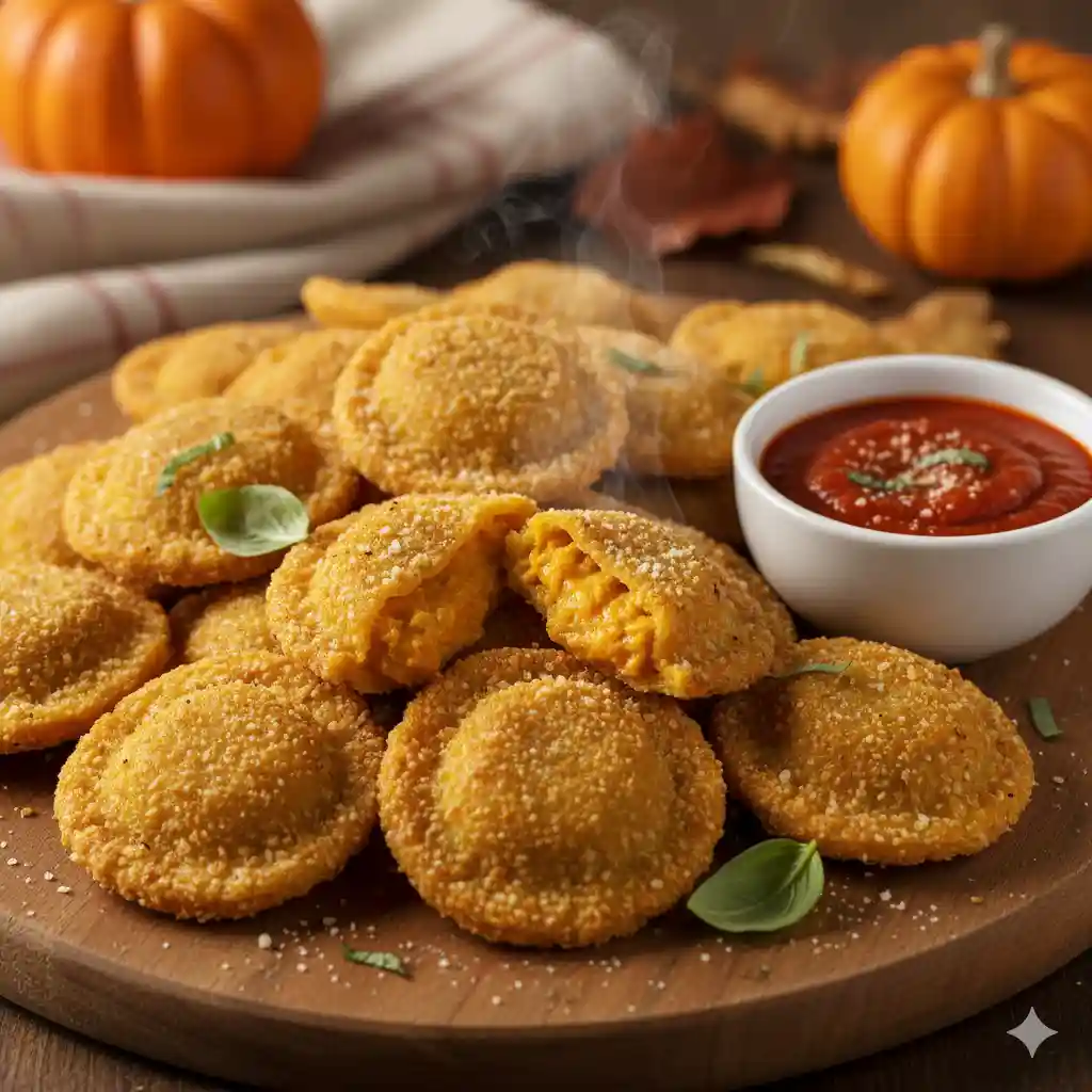 Crispy, Cozy, Craveable: The Ultimate Crispy Air Fryer Pumpkin Ravioli 2 Crispy Air Fryer Pumpkin Ravioli