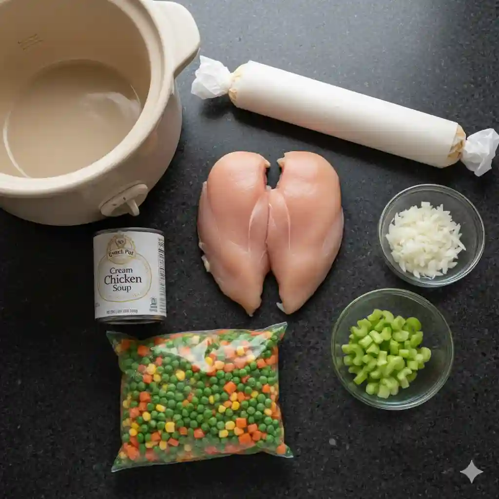 Best Crock Pot Chicken Pot Pie: Easy & Comforting Classic 1 Best Crock Pot Chicken Pot Pie