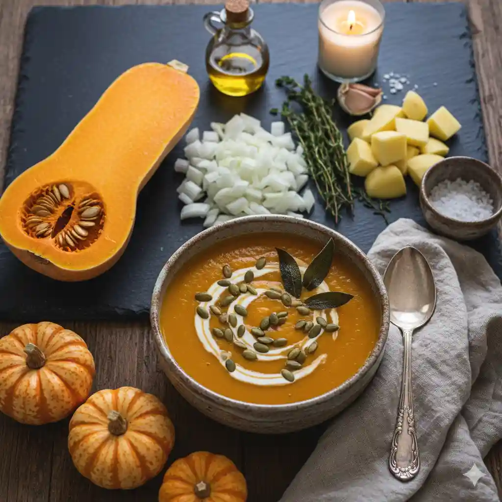 Embracing the Perfect Fall Dinner Aesthetic: A Cozy Butternut Squash Soup Recipe 2 fall dinner aesthetic