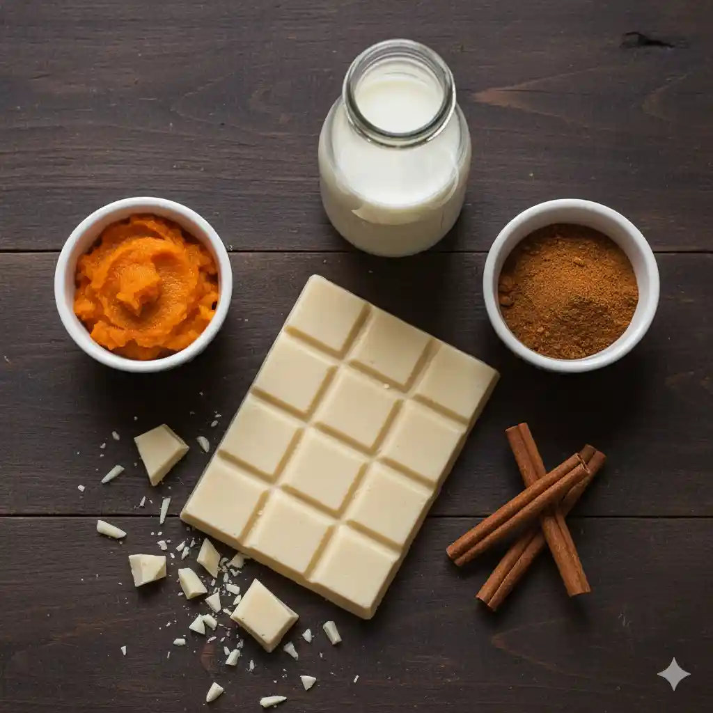 Pumpkin Spice White Hot Chocolate