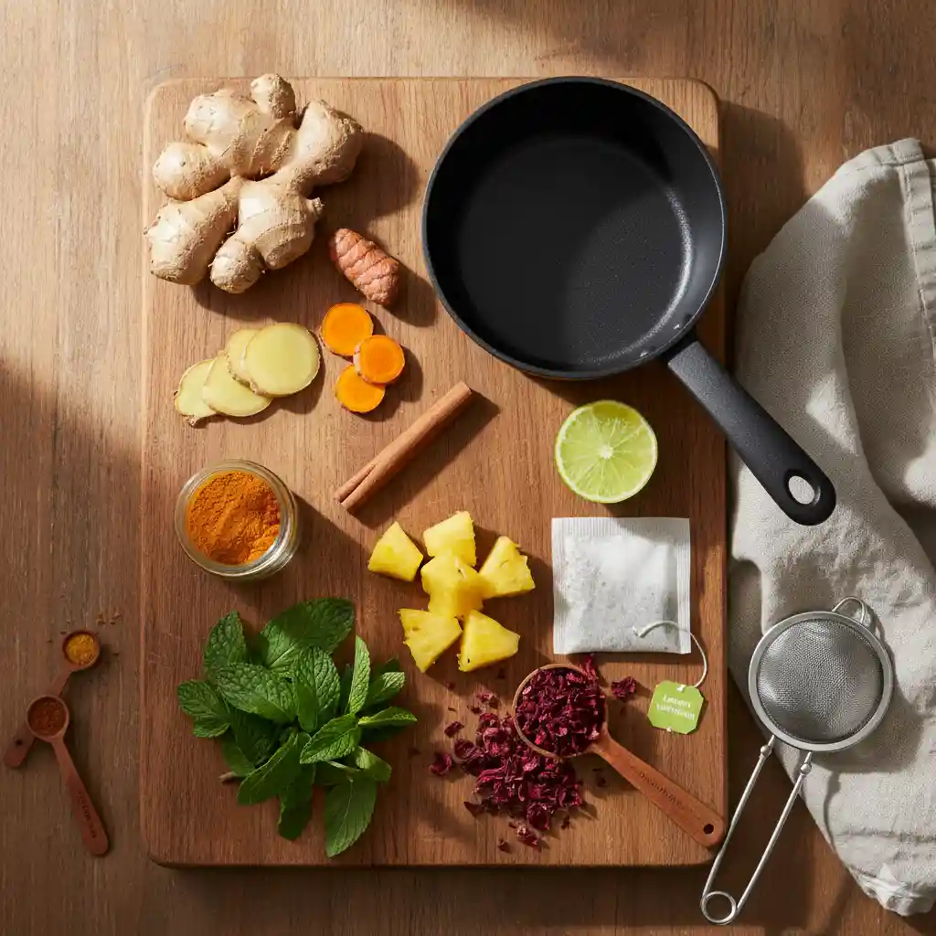 Costa Rican Tea Recipe for Natural Weight Loss at home ingredients 