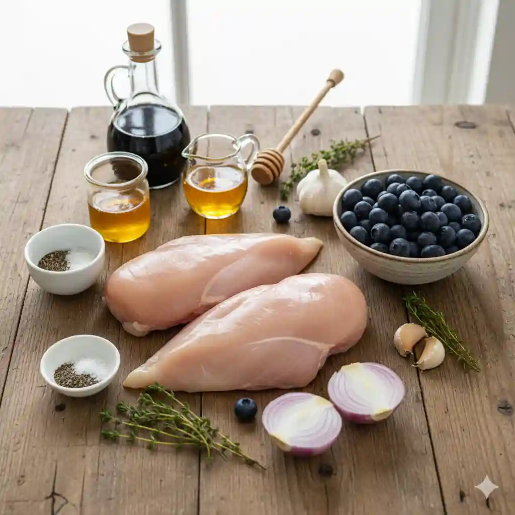 Healthy Chicken Recipe with Blueberries for Dinner 8 Chicken Recipe with Blueberries ingredients