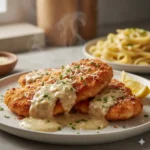 Creamy Garlic Parmesan Crispy Chicken Recipe