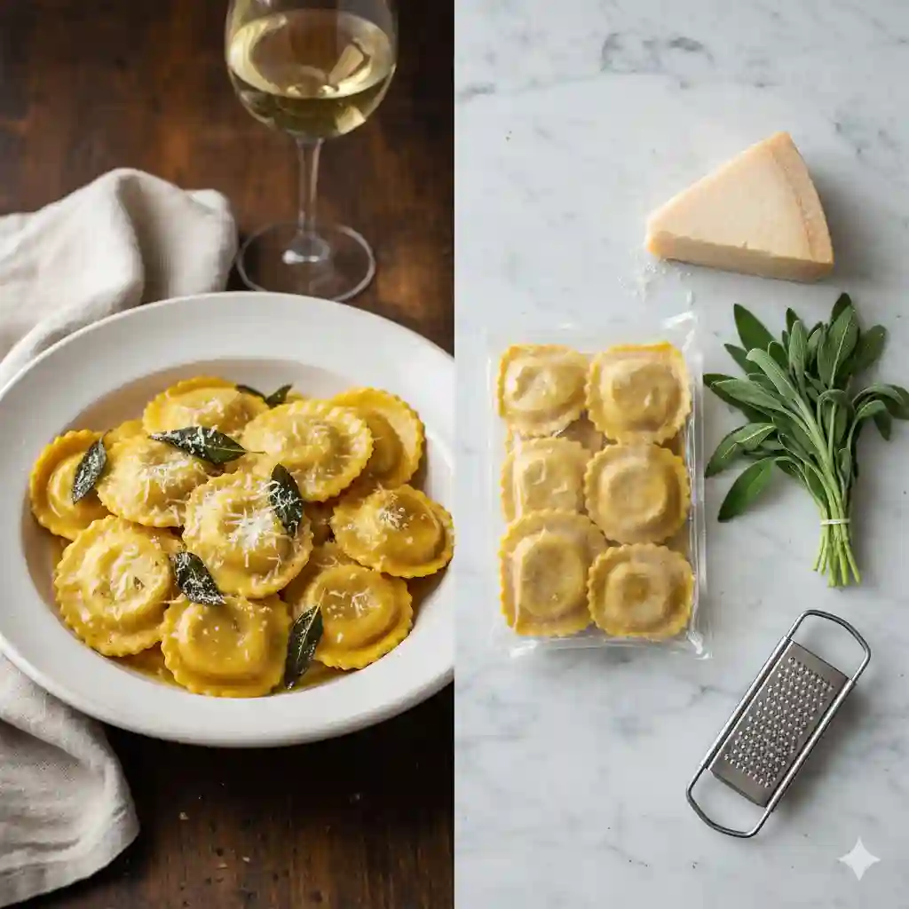 Brown Butter Sage Pumpkin Ravioli: Cozy Fall Elegance 1 Brown Butter Sage Pumpkin Ravioli