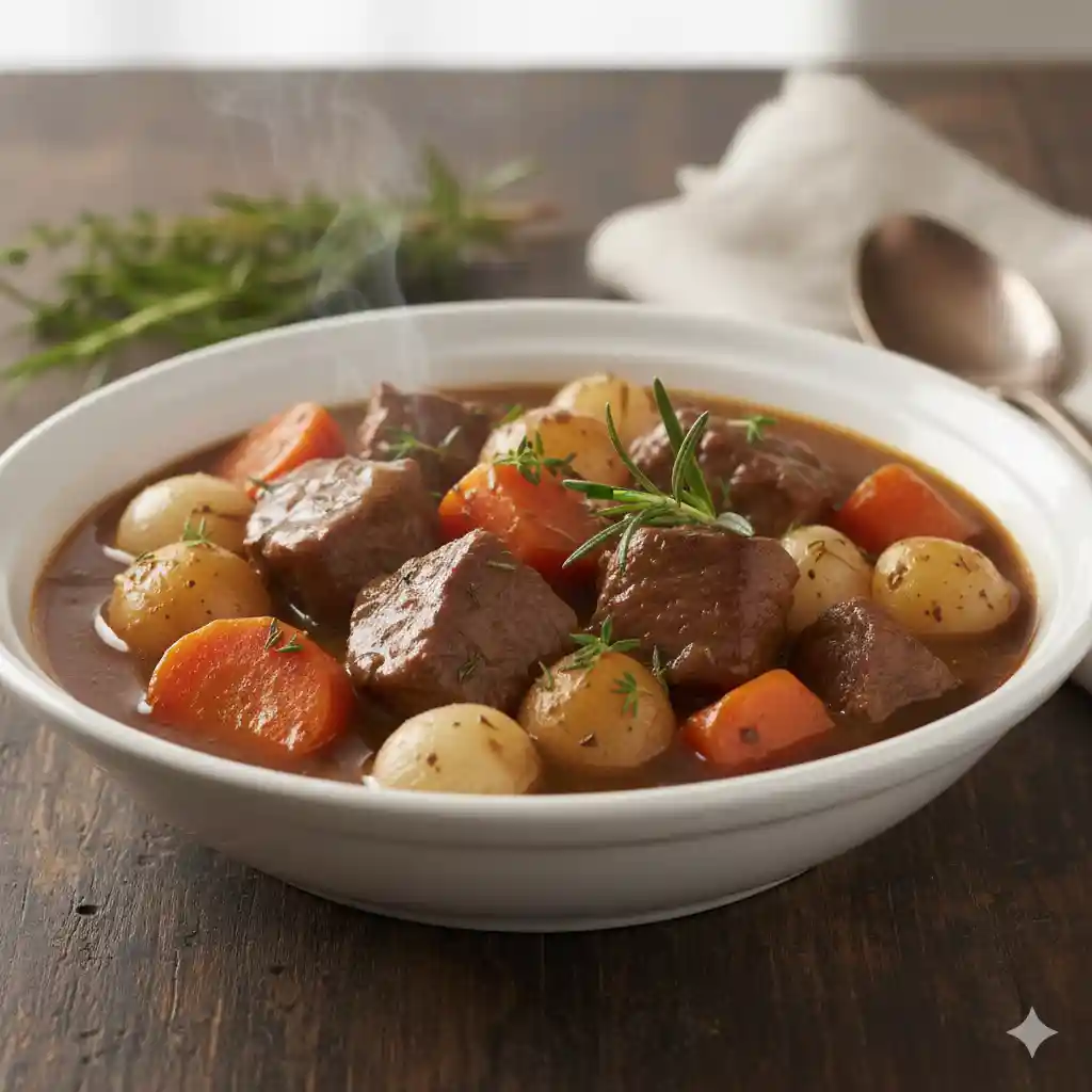 Crockpot Beef Stew with Herbs 2 Crockpot Beef Stew with Herbs