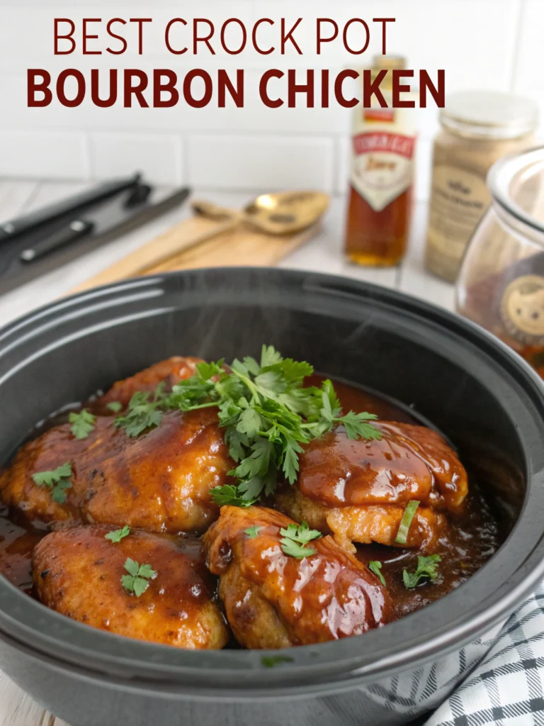 Best Crock Pot Bourbon Chicken for Sweet & Savory Dinners 2 Best Crock Pot Bourbon Chicken
