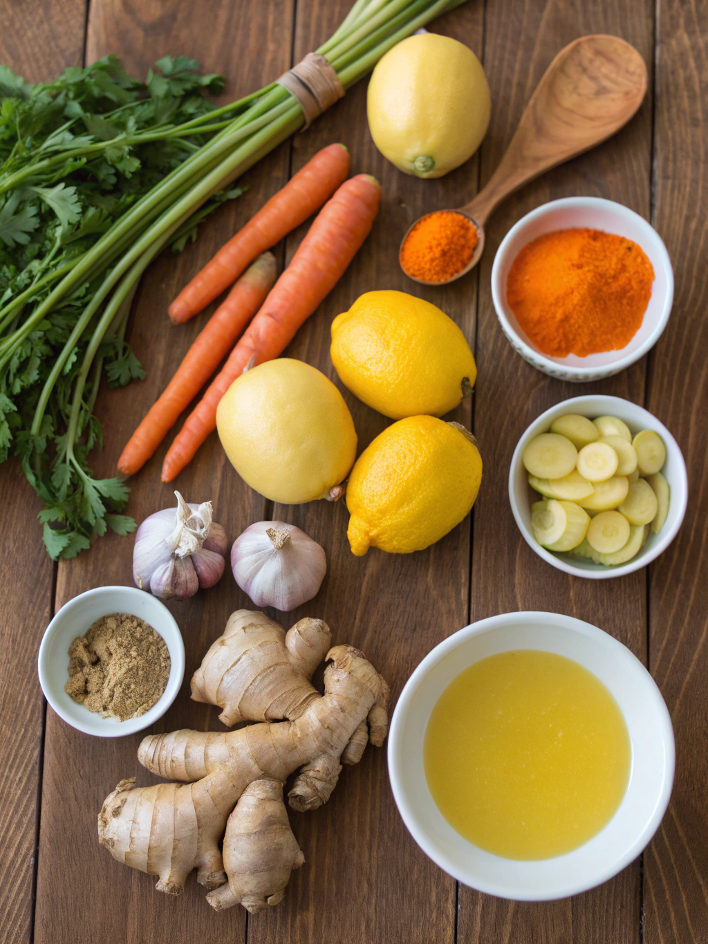 Immune-Boosting Lemon Ginger Turmeric Soup: Soothing & Healing 1 Immune-Boosting Lemon Ginger Turmeric Soup ingredients