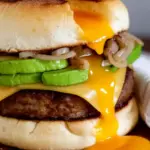 Sausage and Egg Bap For Breakfast