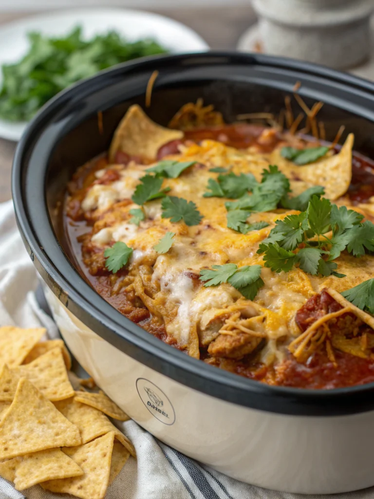 Crockpot Chicken Enchilada Casserole : A Weeknight Hero That Feeds the Soul 2 crockpot-chicken-enchilada-casserole