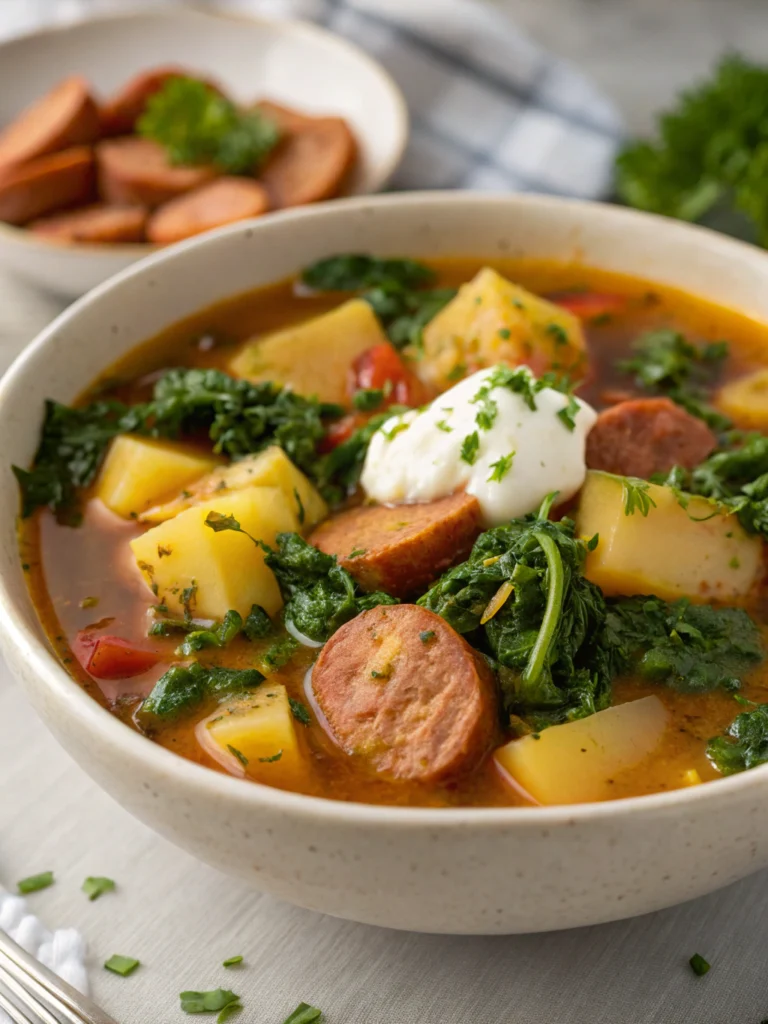 Spicy Sausage, Kale & Potato Soup: The Ultimate Comfort Bowl That Packs a Punch 2 Spicy Sausage