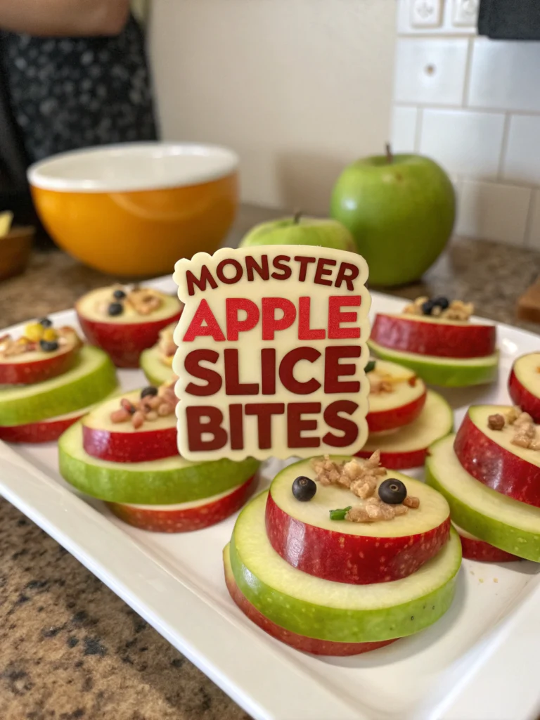 Monster Apple Slice Bites: A Fun & Healthy Halloween Snack 2 Monster Apple Slice Bites