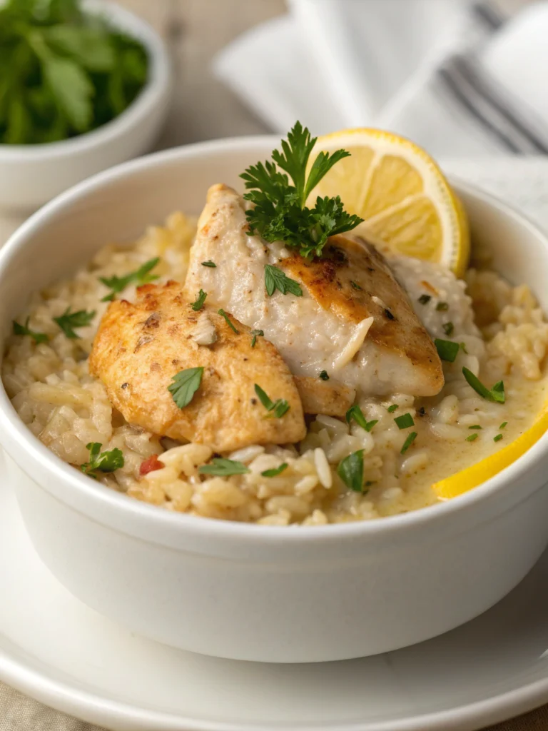 Creamy Chicken and Rice: Easy One-Pot Comfort Food 2 Creamy Chicken and Rice