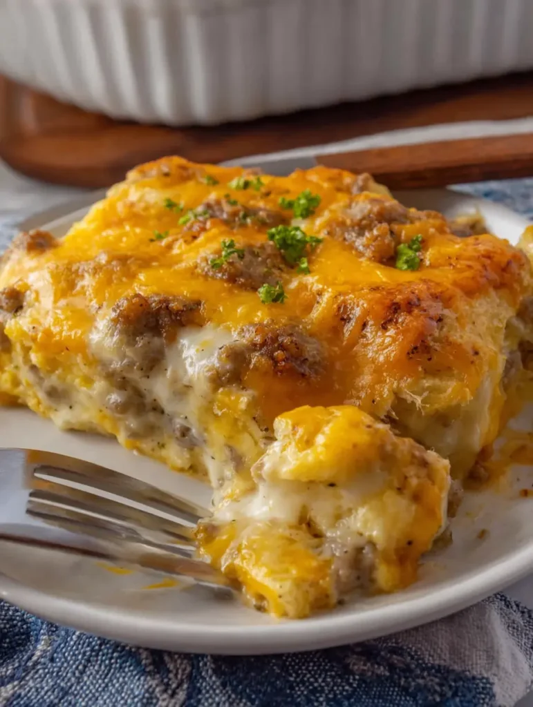 Easy Biscuits and Gravy Breakfast Casserole for a Crowd 1 Biscuits and Gravy Breakfast Casserole
