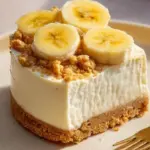 Delicious Banana Pudding Cheesecake Crunch dessert in a creamy and crunchy layer.