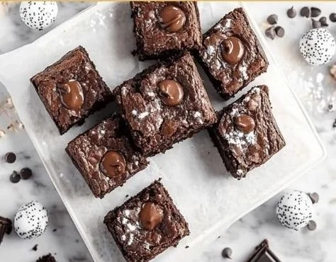 Delicious double chocolate brownies for a rich chocolatey treat
