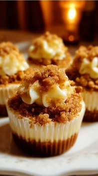Mini Apple Crisp Cheesecakes: Delightfully Delicious Desserts in Just Minutes! 7 apple crisp cheesecakes